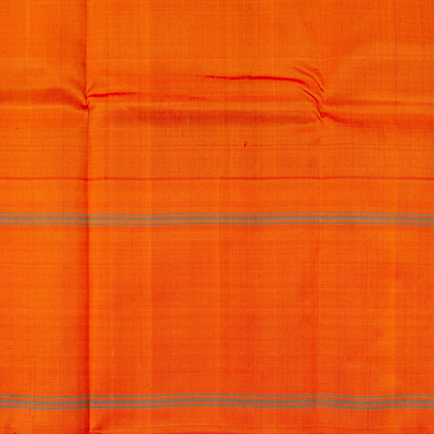 Purple And Orange Khasa Khasa Checks Kanchipuram Silk Saree Without Zari For Office Wear PV RM NZ 478 - Silk Sari - Panjavarnam PV RM NZ 478