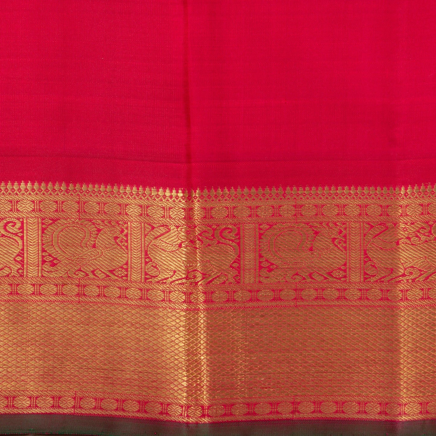 Purple And Red Kanjivaram Silk Saree With Contrast Korvai Border For Bridal Wear PV NYC 1153 - Silk Sari - Panjavarnam PV NYC 1153