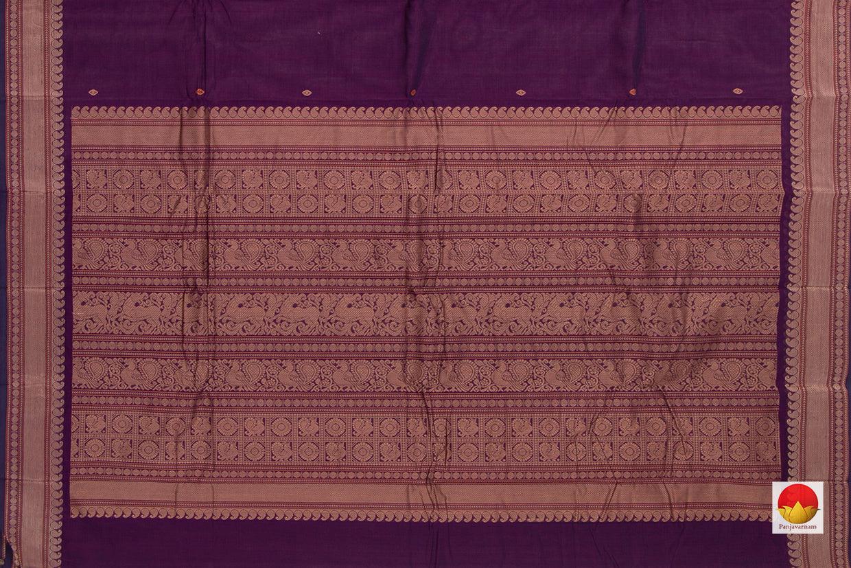 Purple Kanchi Cotton Saree With Butta For Office Wear PV KC 376 - Cotton Saree - Panjavarnam PV KC 376