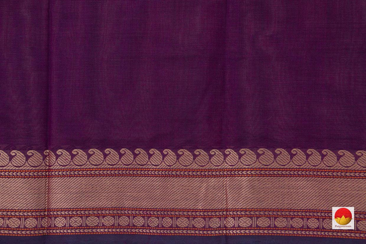 Purple Kanchi Cotton Saree With Butta For Office Wear PV KC 376 - Cotton Saree - Panjavarnam PV KC 376