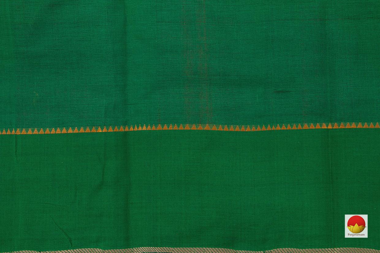 Red And Green Kanchi Cotton Saree Ganga Jamuna Border For Office Wear PV KC 367 - Cotton Saree - Panjavarnam PV KC 367