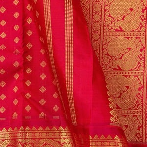 Red Kanchipuram Silk Saree For Bridal Wear PV NYC 1358 - Silk Sari - Panjavarnam PV NYC 1358
