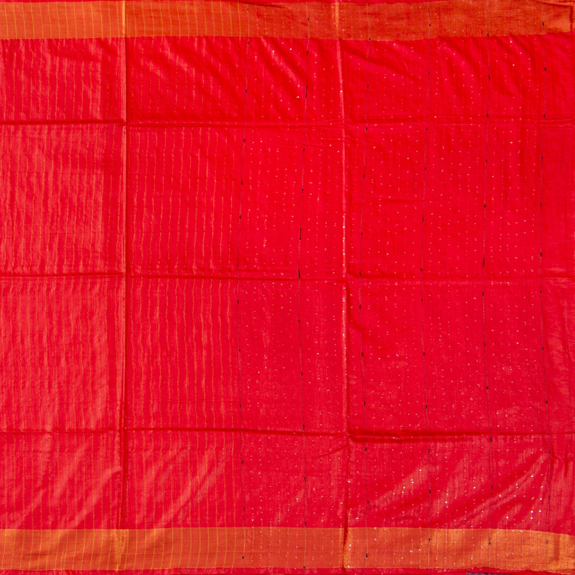 Red Tussar Silk Saree Handwoven PT 2071 - Tussar Silk - Panjavarnam PT 2071