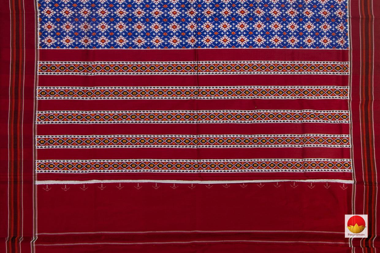 Royal Blue Pochampally Silk Saree Double Ikkat Handwoven Pure Silk For Wedding Wear PIK 363 - Pochampally Silk - Panjavarnam PIK 363