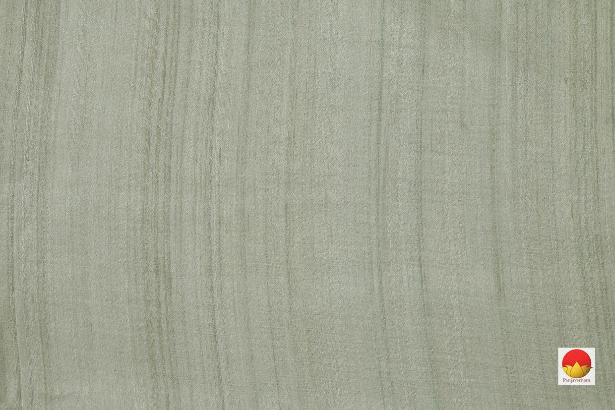 Sage Green Pure Tussar Silk Saree With Embroidery For Office Wear PT 749 - Tussar Silk - Panjavarnam