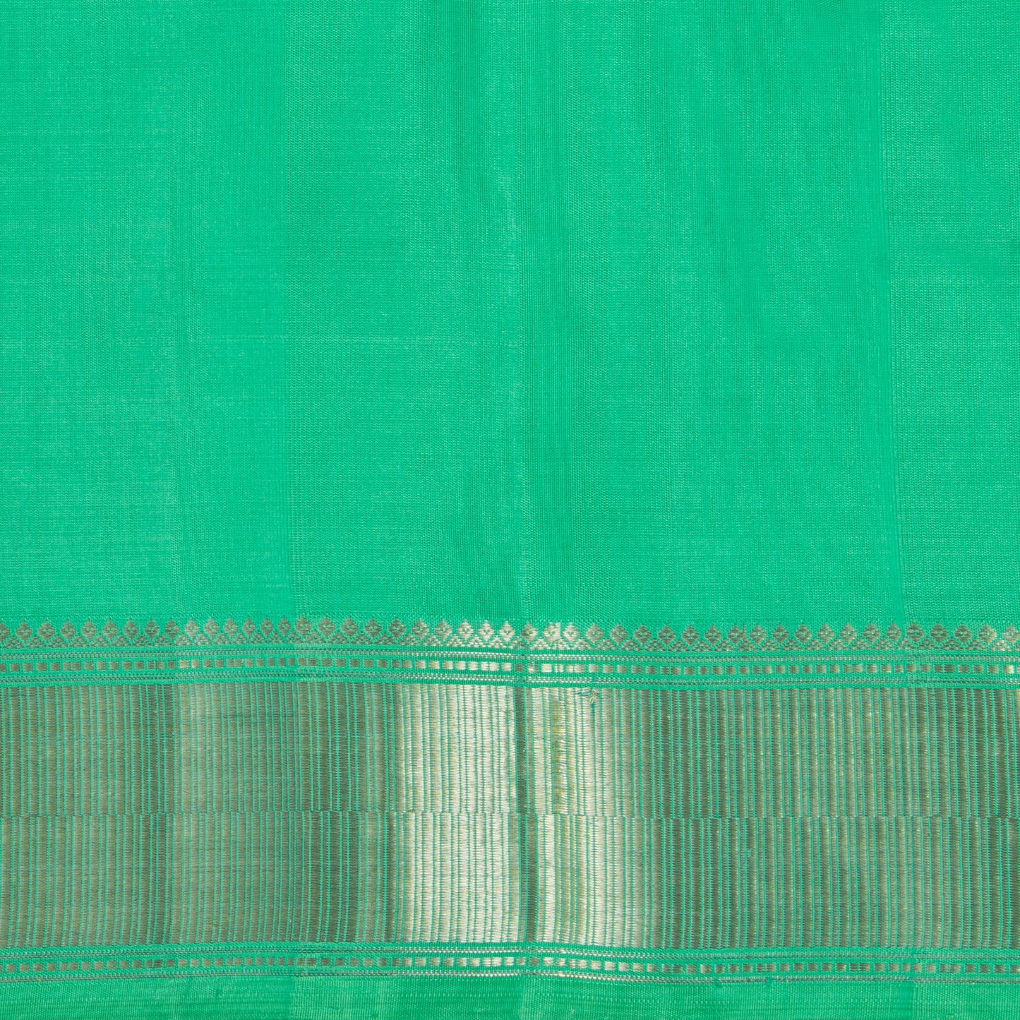 Sea Green Kanchipuram Silk Saree With Silver Zari For Party Wear PV RM 450 - Silk Sari - Panjavarnam PV RM 450