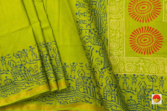 Tussar Silk Saree - Handwoven Pure Silk - PT 696 - Tussar Silk - Panjavarnam