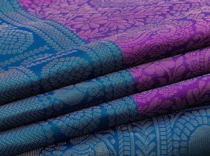 Violet Handwoven Soft Silk Saree Pure Silk For Festive Wear PV RSP 123 - Silk Sari - Panjavarnam