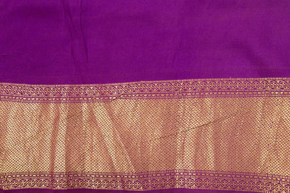 Yellow And Magenta Handpainted Kalamkari Kanchipuram Silk Saree Krishna Leela Theme Pure Zari PKK 15 - Kalamkari Silk - Panjavarnam