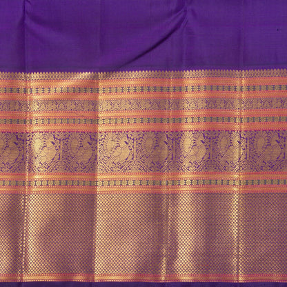Yellow And Purple Kanchipuram Silk Saree For Wedding Wear PV NYC 1319 - Silk Sari - Panjavarnam PV NYC 1319