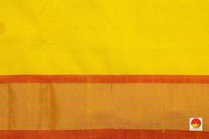 Yellow Handwoven Paithani Cotton Saree For Festive Wear PV MG 101 - Paithani Saree - Panjavarnam PV MG 101