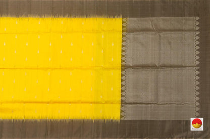 Yellow Handwoven Soft Silk Saree Pure Silk For Festive Wear PV RSP 119 - Silk Sari - Panjavarnam