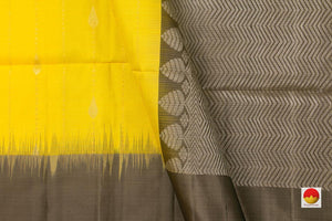 Yellow Handwoven Soft Silk Saree Pure Silk For Festive Wear PV RSP 119 - Silk Sari - Panjavarnam PV RSP 119