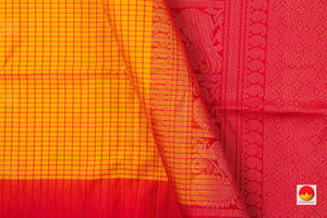 Yellow Handwoven Soft Silk Saree Pure Silk For Office Wear PV RSP 101 - Silk Sari - Panjavarnam PV RSP 101