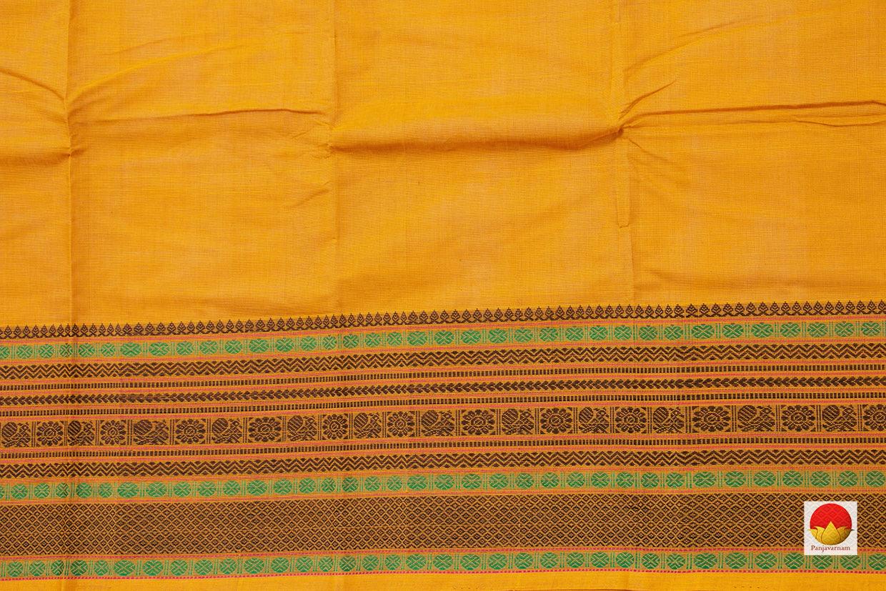 Yellow Kanchi Cotton Saree For Office Wear PV KC 383 - Cotton Saree - Panjavarnam