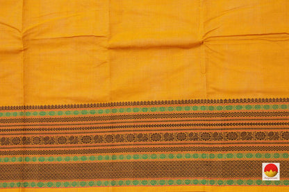 Yellow Kanchi Cotton Saree For Office Wear PV KC 383 - Cotton Saree - Panjavarnam