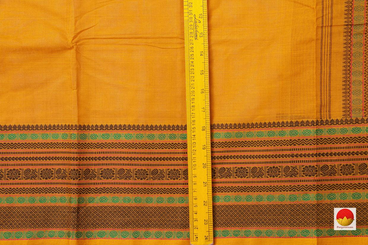 Yellow Kanchi Cotton Saree For Office Wear PV KC 383 - Cotton Saree - Panjavarnam PV KC 383