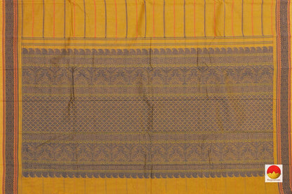 Yellow Kanchi Cotton Saree For Office Wear PV KC 387 - Cotton Saree - Panjavarnam PV KC 387