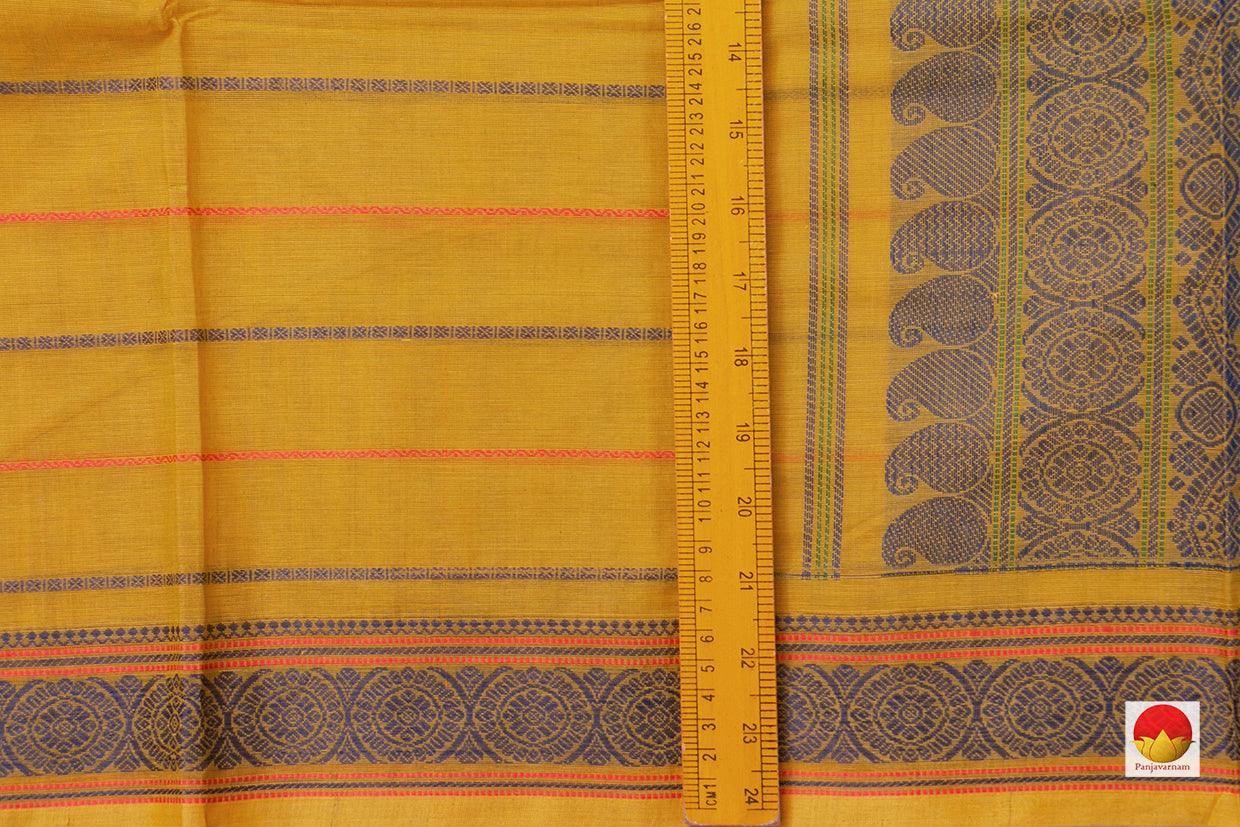 Yellow Kanchi Cotton Saree For Office Wear PV KC 387 - Cotton Saree - Panjavarnam PV KC 387