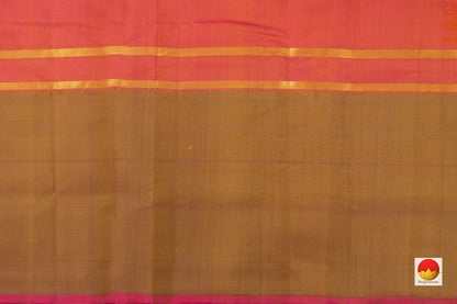 Yellow Kanchipuram Silk Saree Handwoven Pure Silk For Festive Wear PV KNN 118 - Silk Sari - Panjavarnam PV KNN 118