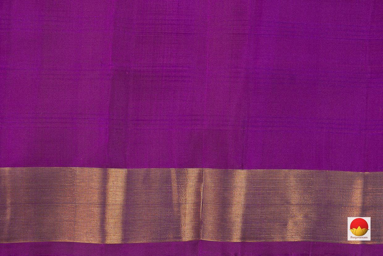 Yellow Kanchipuram Silk Saree Handwoven Pure Silk Light Weight With Small Border Office Wear PV KNN 169 - Silk Sari - Panjavarnam PV KNN 169