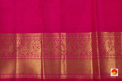 Yellow Kanchipuram Silk Saree Handwoven Pure Silk Pure Zari For Wedding Wear PV NYC 755 - Silk Sari - Panjavarnam