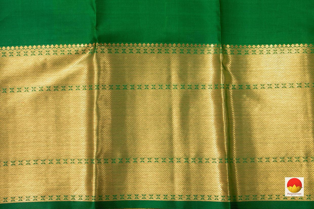 Yellow Vanasingaram Kanchipuram Silk Saree Handwoven Pure Silk Pure Zari For Wedding Wear PV NYC 954 - Silk Sari - Panjavarnam PV NYC 954