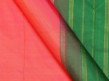 9 Yards - Ganga Jamuna Handwoven Pure Silk Kanjivaram Saree - Pure Zari - PV NY G 1006 - Silk Sari - Panjavarnam