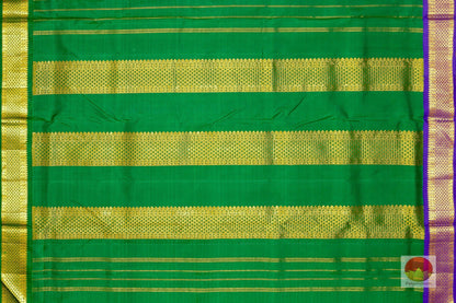 9 Yards - Ganga Jamuna Handwoven Pure Silk Kanjivaram Saree - Pure Zari - PV NY G 1006 - Silk Sari - Panjavarnam PV NY G1006