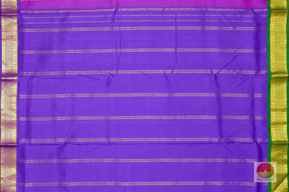 9 Yards - Ganga Jamuna Handwoven Pure Silk Kanjivaram Saree - Pure Zari - PV NY G 1006 - Silk Sari - Panjavarnam PV NY G1006