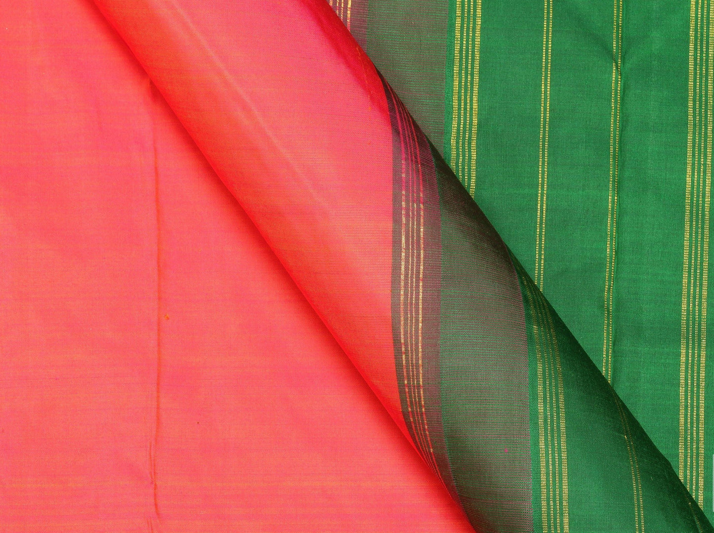 9 Yards - Ganga Jamuna Handwoven Pure Silk Kanjivaram Saree - Pure Zari - PV NY G 1006 - Silk Sari - Panjavarnam PV NY G1006