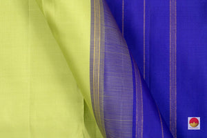 9 Yards - Kanchipuram Silk Saree - Handwoven Pure Silk - Ganga Jamuna Border - PV NYC 31 - 9 yards silk saree - Panjavarnam PV NYC 31