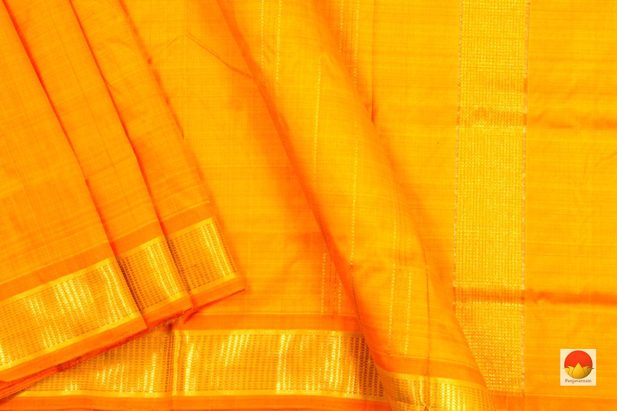 9 Yards - Kanchipuram Silk Saree - Handwoven Pure Silk - Pure Zari - PV 2050 - Saris & Lehengas - Panjavarnam PV 2050