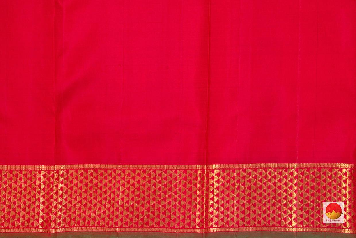 9 Yards - Kanchipuram Silk Saree - Handwoven Pure Silk - Pure Zari - PV NYC 29 - 9 yards silk saree - Panjavarnam