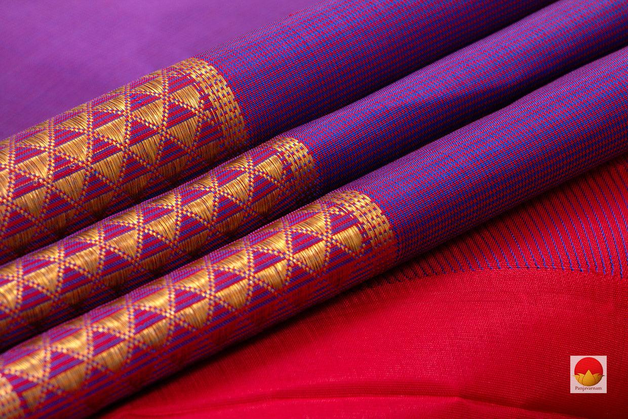 9 Yards - Kanchipuram Silk Saree - Handwoven Pure Silk - Pure Zari - PV NYC 29 - 9 yards silk saree - Panjavarnam PV NYC 29