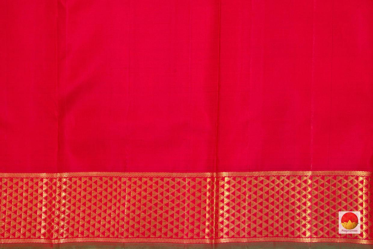 9 Yards - Kanchipuram Silk Saree - Handwoven Pure Silk - Pure Zari - PV NYC 29 - 9 yards silk saree - Panjavarnam PV NYC 29