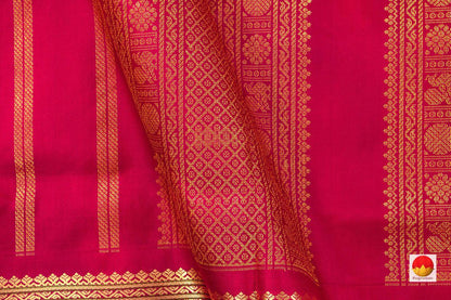 9 Yards - Kanchipuram Silk Saree - Handwoven Pure Silk - Pure Zari - PV NYC 496 - 9 yards silk saree - Panjavarnam PV NYC 496