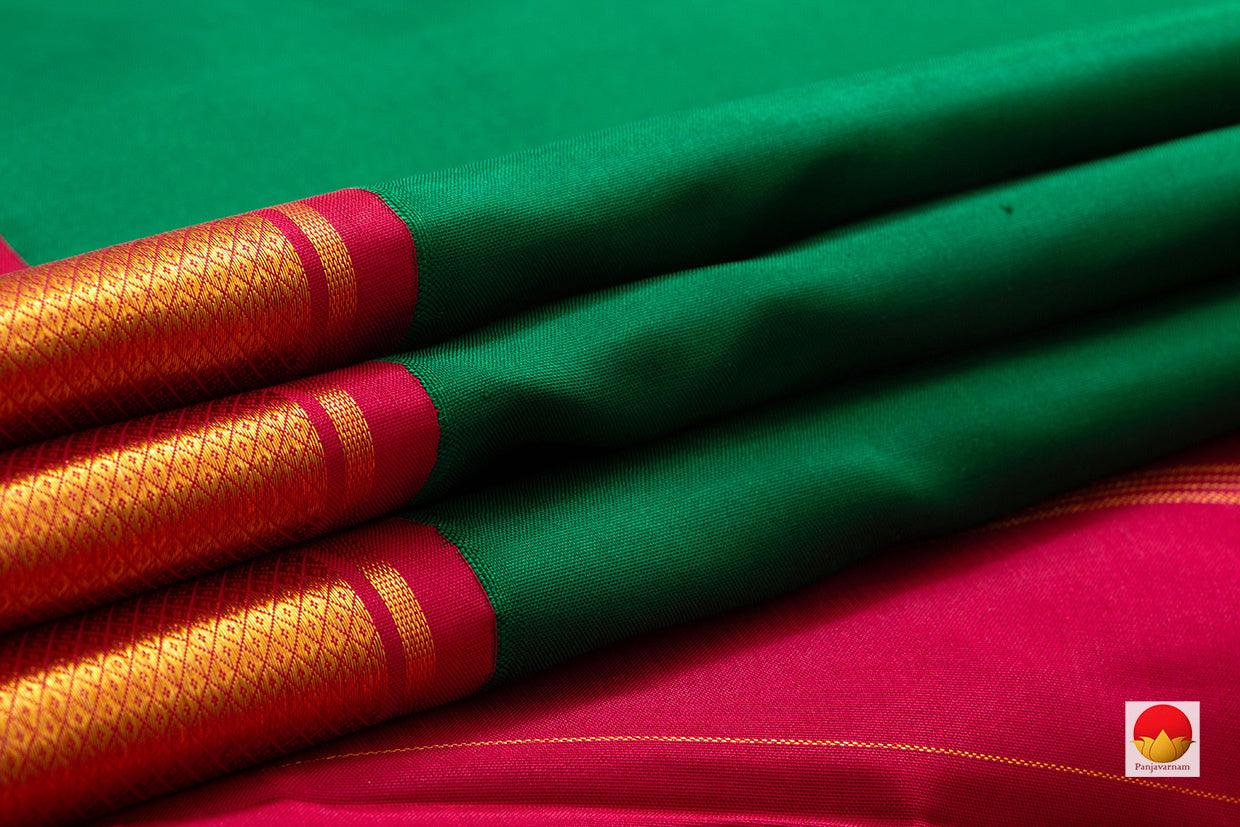 9 Yards - Kanchipuram Silk Saree - Handwoven Pure Silk - Pure Zari - PV NYC 498 - 9 yards silk saree - Panjavarnam