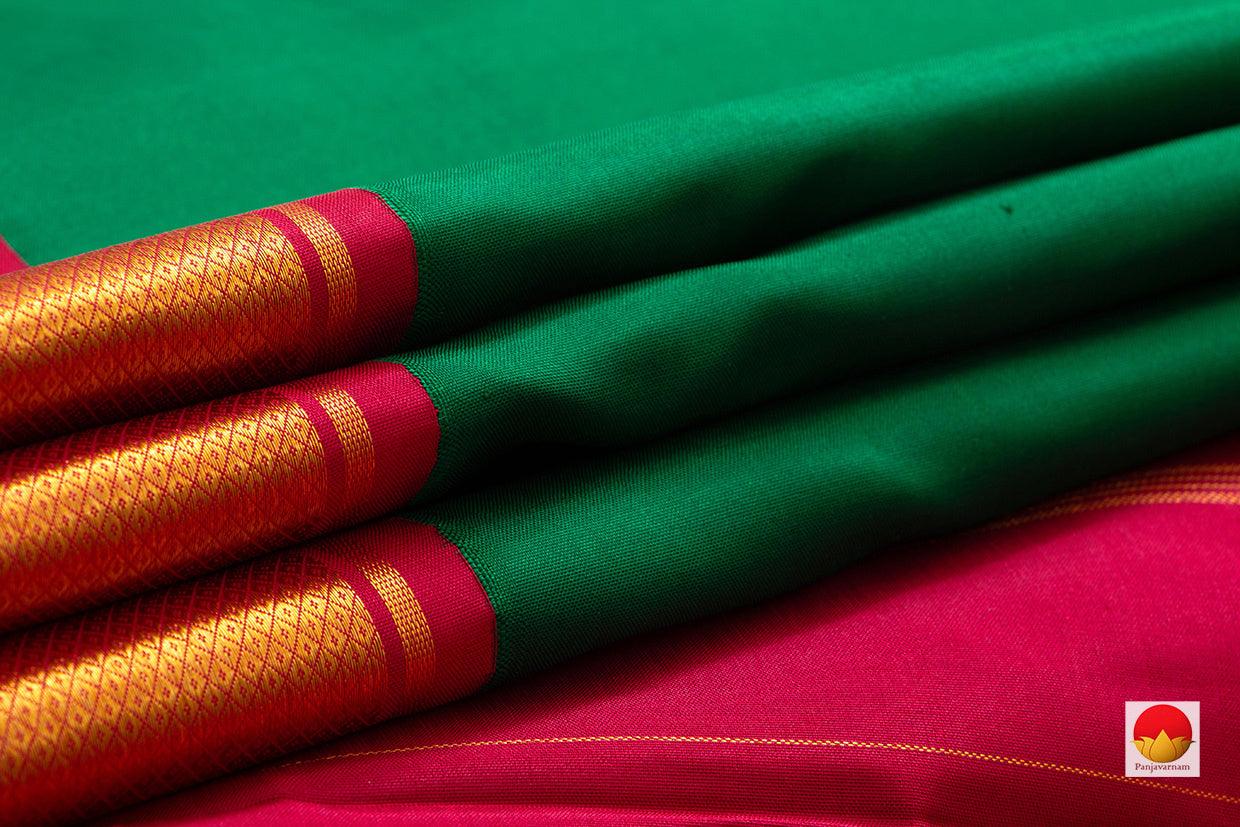 9 Yards - Kanchipuram Silk Saree - Handwoven Pure Silk - Pure Zari - PV NYC 498 - 9 yards silk saree - Panjavarnam PV NYC 398