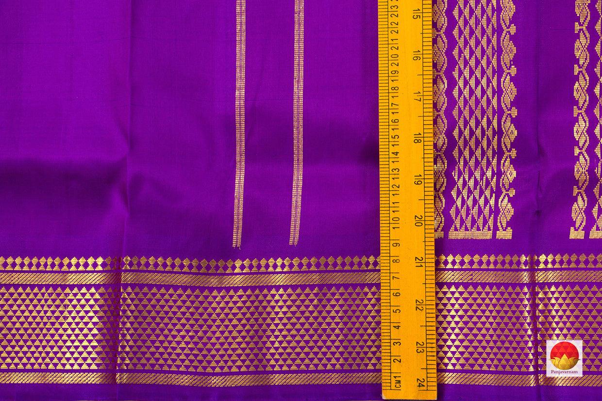 9 Yards - Kanchipuram Silk Saree - Handwoven Pure Silk - Pure Zari - PV NYC 500 - 9 yards silk saree - Panjavarnam