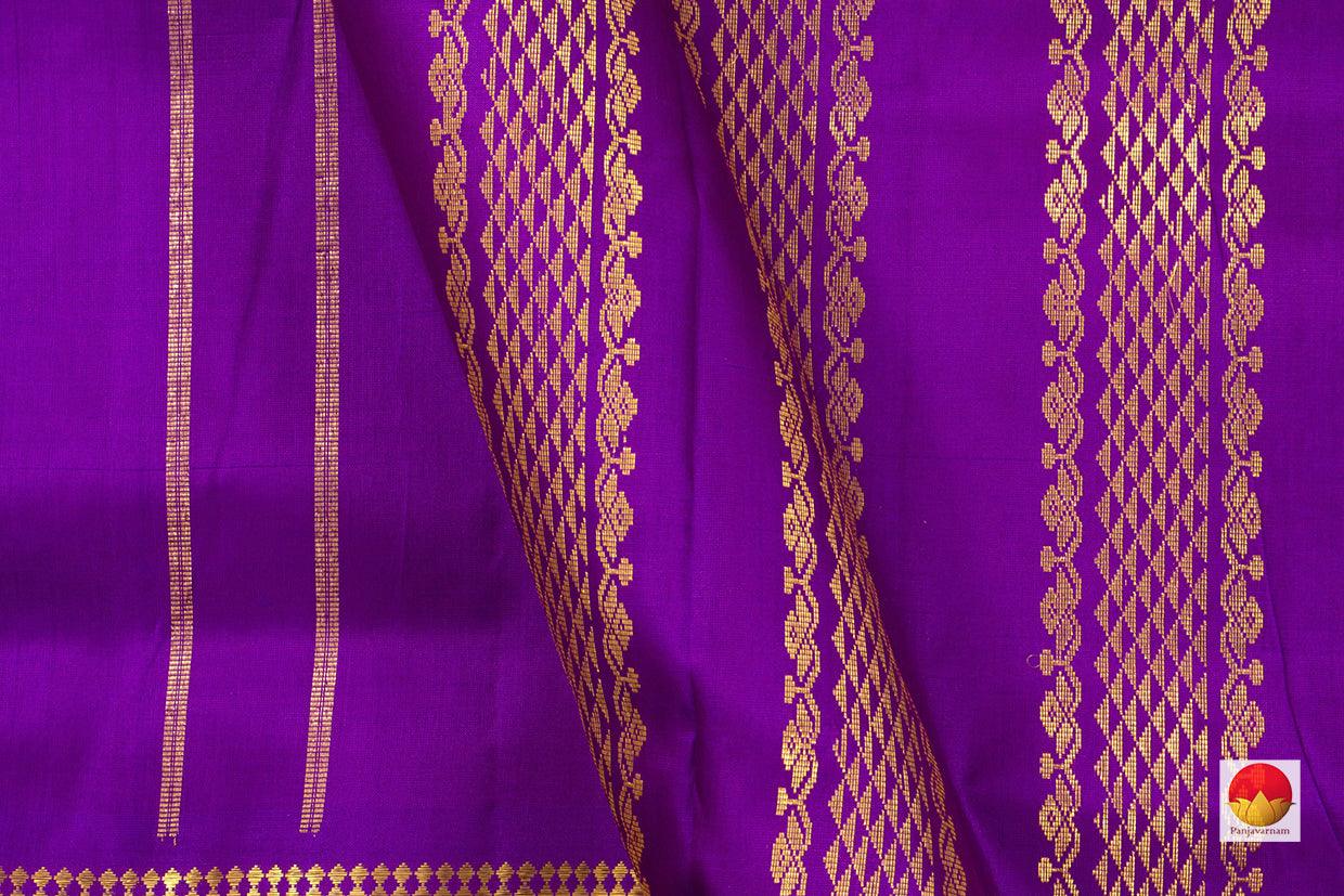 9 Yards - Kanchipuram Silk Saree - Handwoven Pure Silk - Pure Zari - PV NYC 500 - 9 yards silk saree - Panjavarnam PV NYC 500