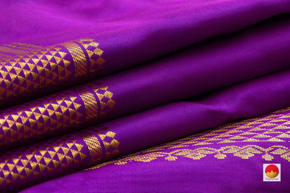 9 Yards - Kanchipuram Silk Saree - Handwoven Pure Silk - Pure Zari - PV NYC 500 - 9 yards silk saree - Panjavarnam PV NYC 500