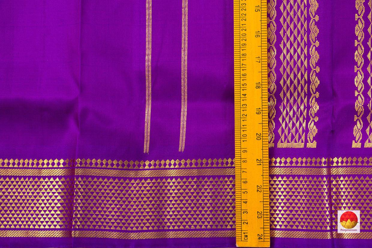 9 Yards - Kanchipuram Silk Saree - Handwoven Pure Silk - Pure Zari - PV NYC 500 - 9 yards silk saree - Panjavarnam PV NYC 500