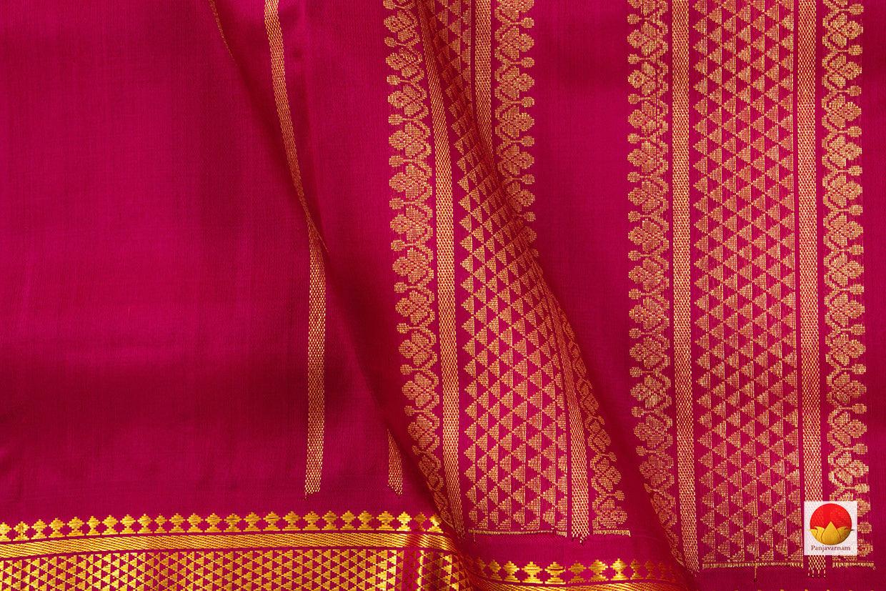 9 Yards - Kanchipuram Silk Saree - Handwoven Pure Silk - Pure Zari - PV NYC 501 - 9 yards silk saree - Panjavarnam PV NYC 501