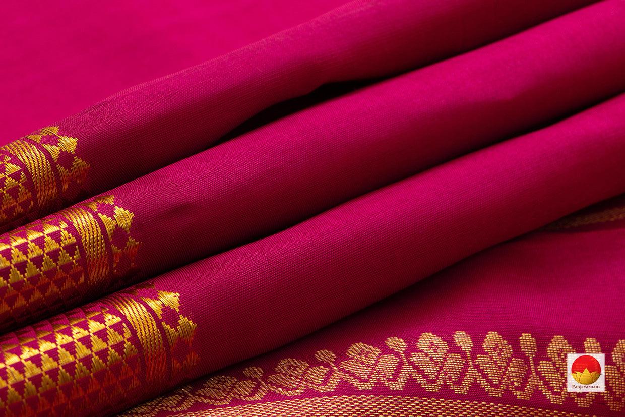 9 Yards - Kanchipuram Silk Saree - Handwoven Pure Silk - Pure Zari - PV NYC 501 - 9 yards silk saree - Panjavarnam PV NYC 501