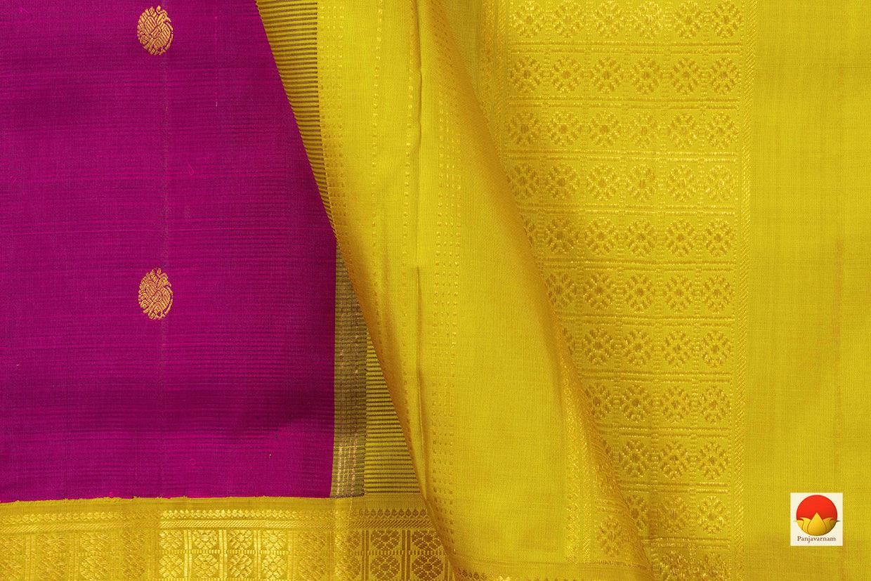 9 Yards - Kanchipuram Silk Saree - Handwoven Pure Silk - Pure Zari - PV NYC 502 - 9 yards silk saree - Panjavarnam PV NYC 502