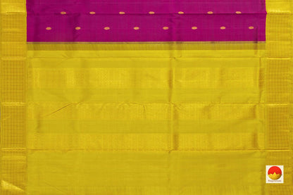 9 Yards - Kanchipuram Silk Saree - Handwoven Pure Silk - Pure Zari - PV NYC 502 - 9 yards silk saree - Panjavarnam PV NYC 502