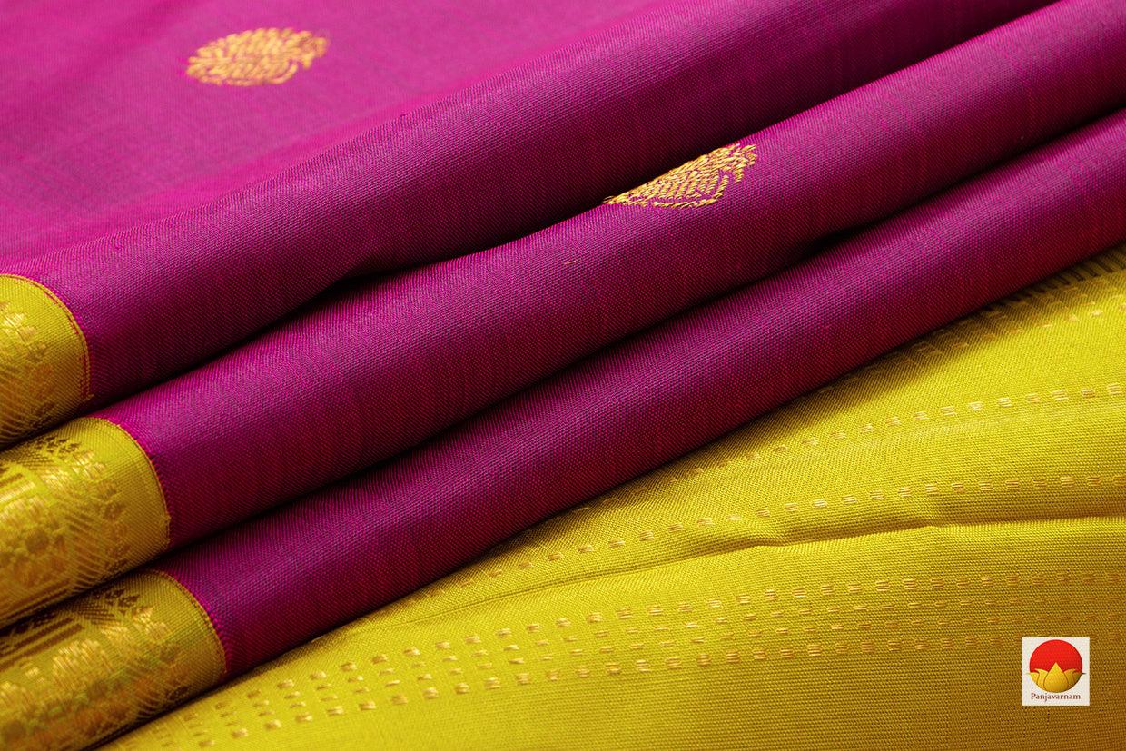 9 Yards - Kanchipuram Silk Saree - Handwoven Pure Silk - Pure Zari - PV NYC 502 - 9 yards silk saree - Panjavarnam PV NYC 502