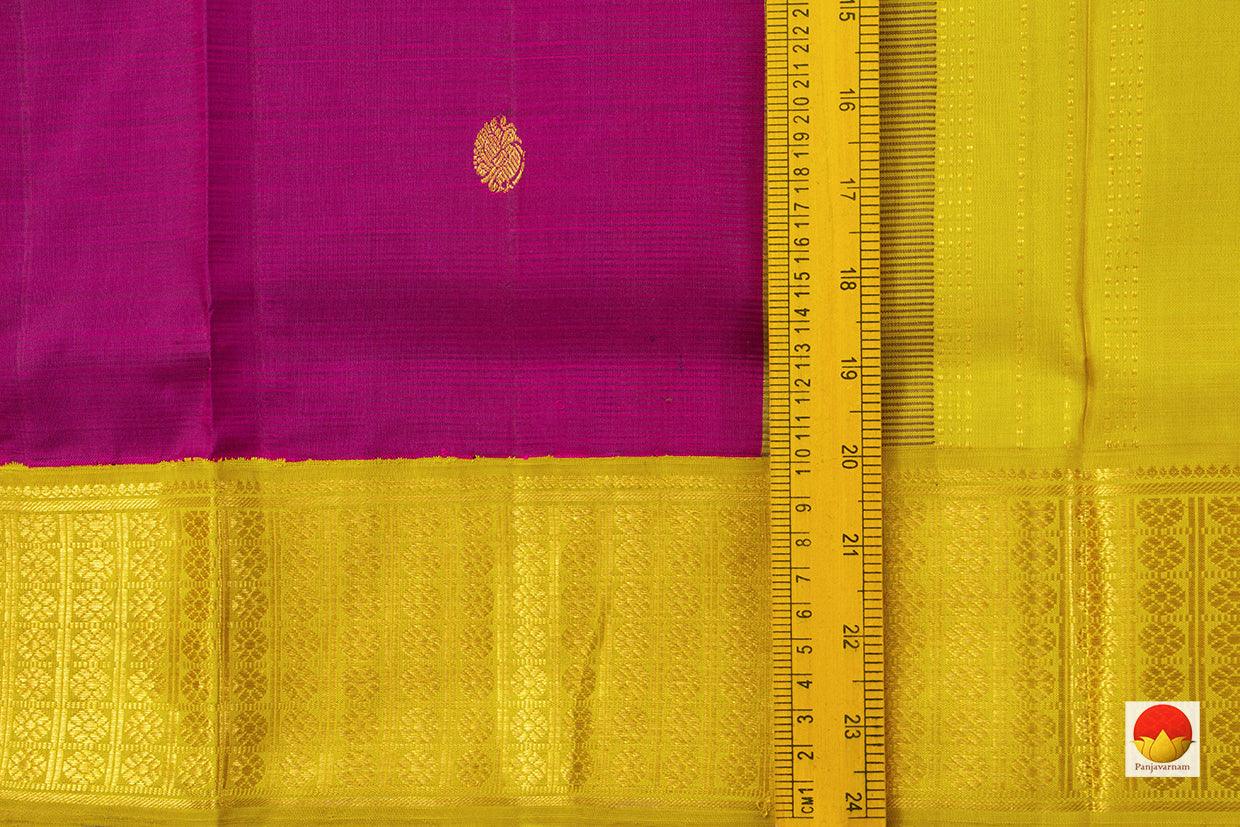 9 Yards - Kanchipuram Silk Saree - Handwoven Pure Silk - Pure Zari - PV NYC 502 - 9 yards silk saree - Panjavarnam PV NYC 502