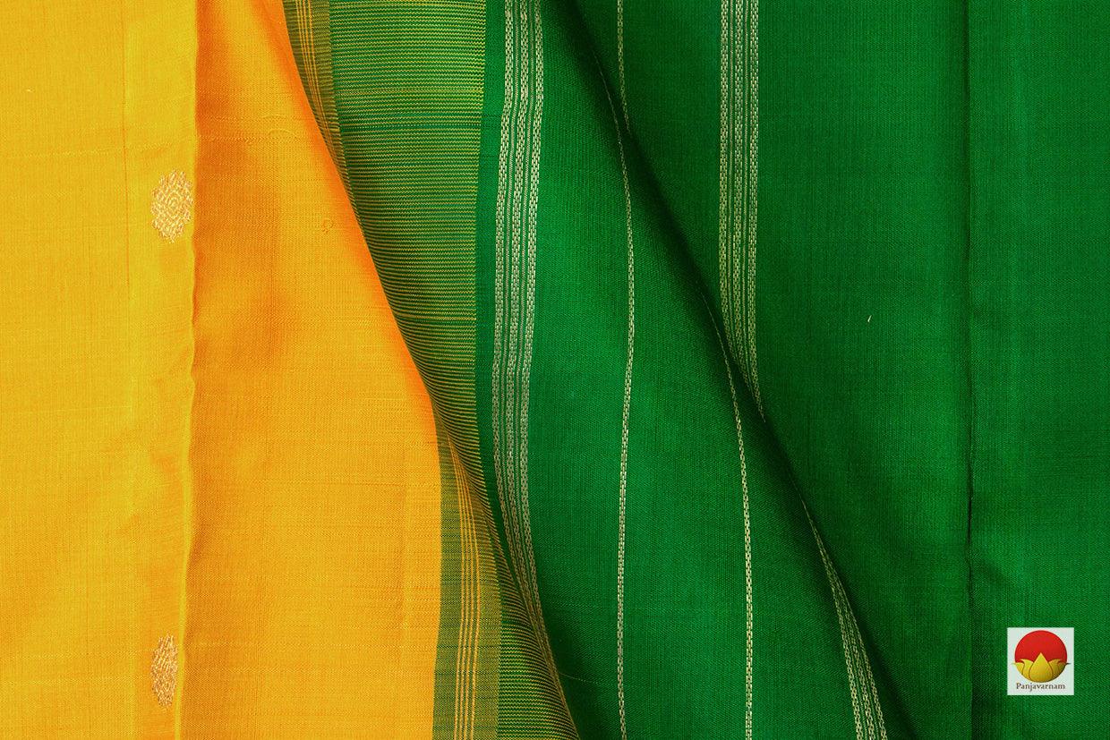 9 Yards - Kanchipuram Silk Saree - Handwoven Pure Silk - Pure Zari - PV NYC 503 - 9 yards silk saree - Panjavarnam